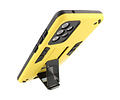 BAOHU Hoesje met Magnetic Stand Hard Case Geschikt voor de Samsung Galaxy A72 5G - Stand Shockproof Telefoonhoesje - Grip Stand Back Cover - Geel