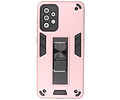 Stand Shockproof Telefoonhoesje - Magnetic Stand Hard Case - Grip Stand Back Cover - Backcover Hoesje voor Samsung Galaxy A72 5G - Roze