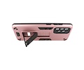 BAOHU Hoesje met Magnetic Stand Hard Case Geschikt voor de Samsung Galaxy A72 5G - Stand Shockproof Telefoonhoesje - Grip Stand Back Cover - Roze