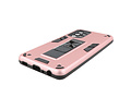 Stand Shockproof Telefoonhoesje - Magnetic Stand Hard Case - Grip Stand Back Cover - Backcover Hoesje voor Samsung Galaxy A72 5G - Roze