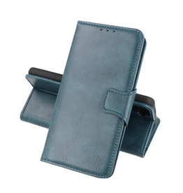 BAOHU Zakelijke Book Case Telefoonhoesje Nokia 1.4 Blauw