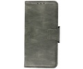 BAOHU Zakelijke Book Case Telefoonhoesje - Portemonnee Hoesje - Pasjeshouder Wallet Case - Geschikt voor Oppo Reno 5 Pro - Donker Groen