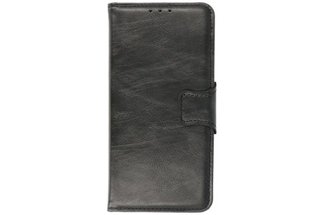 BAOHU Zakelijke Book Case Telefoonhoesje Geschikt voor de Samsung Galaxy A22 5G - Portemonnee Hoesje - Pasjeshouder Wallet Case - Zwart