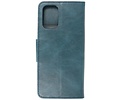 BAOHU Zakelijke Book Case Telefoonhoesje Geschikt voor OnePlus 9R - Portemonnee Hoesje - Pasjeshouder Wallet Case - Blauw