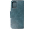 Zakelijke Book Case Telefoonhoesje - Portemonnee Hoesje - Pasjeshouder Wallet Case - Geschikt voor OnePlus 9R - Blauw