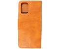 BAOHU Zakelijke Book Case Telefoonhoesje Geschikt voor OnePlus 9R - Portemonnee Hoesje - Pasjeshouder Wallet Case - Bruin