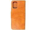 Zakelijke Book Case Telefoonhoesje - Portemonnee Hoesje - Pasjeshouder Wallet Case - Geschikt voor OnePlus 9R - Bruin