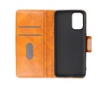 BAOHU Zakelijke Book Case Telefoonhoesje Geschikt voor OnePlus 9R - Portemonnee Hoesje - Pasjeshouder Wallet Case - Bruin
