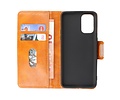 BAOHU Zakelijke Book Case Telefoonhoesje Geschikt voor OnePlus 9R - Portemonnee Hoesje - Pasjeshouder Wallet Case - Bruin