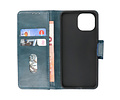 Zakelijke Book Case Telefoonhoesje - Portemonnee Hoesje - Pasjeshouder Wallet Case - Geschikt voor XiaoMi Mi 11 Lite 5G - Blauw