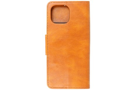 Zakelijke Book Case Telefoonhoesje - Portemonnee Hoesje - Pasjeshouder Wallet Case - Geschikt voor XiaoMi Mi 11 Lite 5G - Bruin