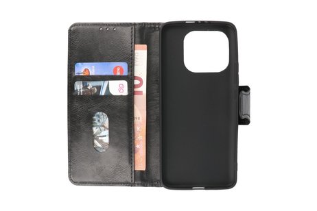 BAOHU Zakelijke Book Case Telefoonhoesje - Portemonnee Hoesje - Pasjeshouder Wallet Case - Geschikt voor XiaoMi Mi 11 Pro - Zwart