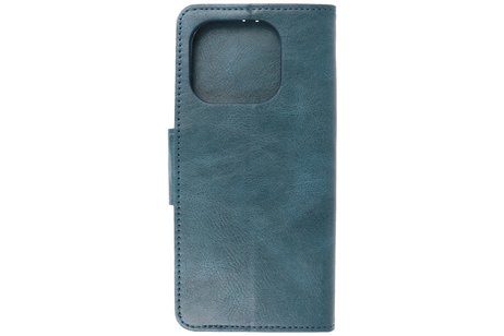 BAOHU Zakelijke Book Case Telefoonhoesje - Portemonnee Hoesje - Pasjeshouder Wallet Case - Geschikt voor XiaoMi Mi 11 Pro - Blauw