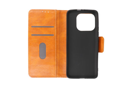 BAOHU Zakelijke Book Case Telefoonhoesje - Portemonnee Hoesje - Pasjeshouder Wallet Case - Geschikt voor XiaoMi Mi 11 Pro - Bruin
