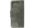 BAOHU Zakelijke Book Case Telefoonhoesje - Portemonnee Hoesje - Pasjeshouder Wallet Case - Geschikt voor XiaoMi Mi 11 Pro - Donker Groen