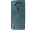 Zakelijke Book Case Telefoonhoesje - Portemonnee Hoesje - Pasjeshouder Wallet Case - Geschikt voor Nokia 1.4 - Blauw