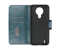 BAOHU Zakelijke Book Case Telefoonhoesje - Portemonnee Hoesje - Pasjeshouder Wallet Case - Geschikt voor Nokia 1.4 - Blauw