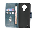 BAOHU Zakelijke Book Case Telefoonhoesje - Portemonnee Hoesje - Pasjeshouder Wallet Case - Geschikt voor Nokia 1.4 - Blauw