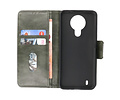 BAOHU Zakelijke Book Case Telefoonhoesje - Portemonnee Hoesje - Pasjeshouder Wallet Case - Geschikt voor Nokia 1.4 - Donker Groen