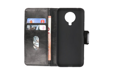 Zakelijke Book Case Telefoonhoesje - Portemonnee Hoesje - Pasjeshouder Wallet Case - Geschikt voor Nokia G10 - Nokia G20 - Zwart