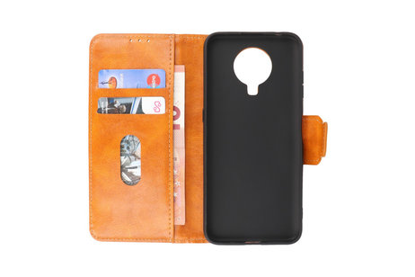 BAOHU Zakelijke Book Case Telefoonhoesje - Portemonnee Hoesje - Pasjeshouder Wallet Case - Geschikt voor Nokia G10 - Nokia G20 - Bruin