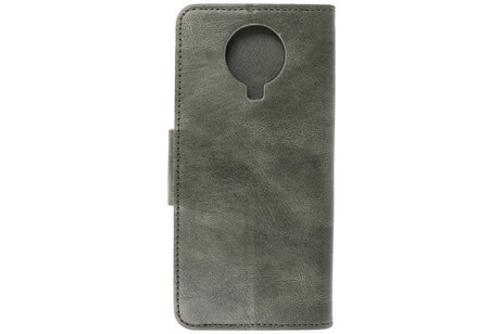 BAOHU Zakelijke Book Case Telefoonhoesje - Portemonnee Hoesje - Pasjeshouder Wallet Case - Geschikt voor Nokia G10 - Nokia G20 - Donker Groen