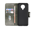 BAOHU Zakelijke Book Case Telefoonhoesje - Portemonnee Hoesje - Pasjeshouder Wallet Case - Geschikt voor Nokia G10 - Nokia G20 - Donker Groen