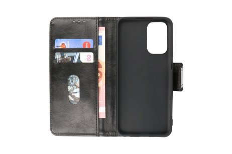 Zakelijke Book Case Telefoonhoesje - Portemonnee Hoesje - Pasjeshouder Wallet Case - Geschikt voor Oppo Reno 5 5G - Oppo Find X3 Lite - Zwart