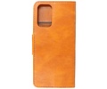 Zakelijke Book Case Telefoonhoesje - Portemonnee Hoesje - Pasjeshouder Wallet Case - Geschikt voor Oppo Reno 5 5G - Oppo Find X3 Lite - Bruin