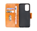 Zakelijke Book Case Telefoonhoesje - Portemonnee Hoesje - Pasjeshouder Wallet Case - Geschikt voor Oppo Reno 5 5G - Oppo Find X3 Lite - Bruin