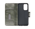 BAOHU Zakelijke Book Case Telefoonhoesje - Portemonnee Hoesje - Pasjeshouder Wallet Case - Geschikt voor Oppo Reno 5 5G - Oppo Find X3 Lite - Donker Groen