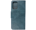 BAOHU Zakelijke Book Case Telefoonhoesje - Portemonnee Hoesje - Pasjeshouder Wallet Case - Geschikt voor Oppo Reno 5 Pro - Blauw