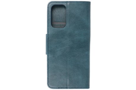 BAOHU Zakelijke Book Case Telefoonhoesje - Portemonnee Hoesje - Pasjeshouder Wallet Case - Geschikt voor Oppo Reno 5 Pro - Blauw