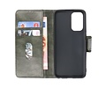 BAOHU Zakelijke Book Case Telefoonhoesje - Portemonnee Hoesje - Pasjeshouder Wallet Case - Geschikt voor Oppo Reno 5 Pro - Donker Groen