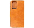 Zakelijke Book Case Telefoonhoesje - Portemonnee Hoesje - Pasjeshouder Wallet Case - Geschikt voor Oppo Reno 5 Z - Oppo A94 5G - F19 Pro Plus 5G - Bruin