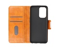 Zakelijke Book Case Telefoonhoesje - Portemonnee Hoesje - Pasjeshouder Wallet Case - Geschikt voor Oppo Reno 5 Z - Oppo A94 5G - F19 Pro Plus 5G - Bruin