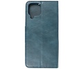 BAOHU Zakelijke Book Case Telefoonhoesje Geschikt voor de Samsung Galaxy A22 4G - Portemonnee Hoesje - Pasjeshouder Wallet Case - Blauw