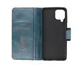 BAOHU Zakelijke Book Case Telefoonhoesje Geschikt voor de Samsung Galaxy A22 4G - Portemonnee Hoesje - Pasjeshouder Wallet Case - Blauw