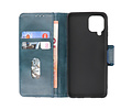 BAOHU Zakelijke Book Case Telefoonhoesje Geschikt voor de Samsung Galaxy A22 4G - Portemonnee Hoesje - Pasjeshouder Wallet Case - Blauw