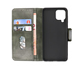 Zakelijke Book Case Telefoonhoesje - Portemonnee Hoesje - Pasjeshouder Wallet Case - Geschikt voor Samsung Galaxy A22 4G - Donker Groen