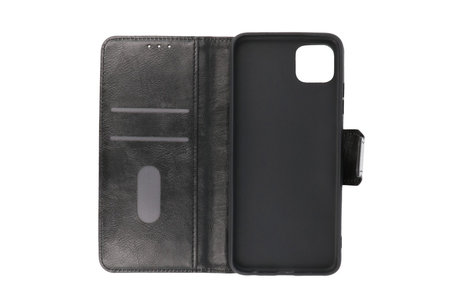 Zakelijke Book Case Telefoonhoesje - Portemonnee Hoesje - Pasjeshouder Wallet Case - Geschikt voor Samsung Galaxy A22 5G - Zwart