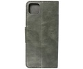 BAOHU Zakelijke Book Case Telefoonhoesje Geschikt voor de Samsung Galaxy A22 5G - Portemonnee Hoesje - Pasjeshouder Wallet Case - Donker Groen