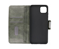 BAOHU Zakelijke Book Case Telefoonhoesje Geschikt voor de Samsung Galaxy A22 5G - Portemonnee Hoesje - Pasjeshouder Wallet Case - Donker Groen