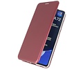 Slim Folio Case - Book Case Telefoonhoesje - Folio Flip Hoesje - Geschikt voor Samsung Galaxy A72 / 5G - Bordeaux Rood