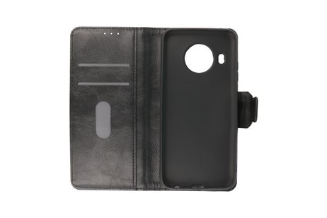 Zakelijke Book Case Telefoonhoesje - Portemonnee Hoesje - Pasjeshouder Wallet Case - Geschikt voor Nokia X10 - Nokia X20 - Zwart