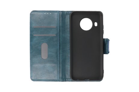 Zakelijke Book Case Telefoonhoesje - Portemonnee Hoesje - Pasjeshouder Wallet Case - Geschikt voor Nokia X10 - Nokia X20 - -Blauw