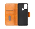 Zakelijke Book Case Telefoonhoesje - Portemonnee Hoesje - Pasjeshouder Wallet Case - Geschikt voor Motorola Moto G50 - Bruin