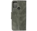 BAOHU Zakelijke Book Case Telefoonhoesje - Portemonnee Hoesje - Pasjeshouder Wallet Case - Geschikt voor Motorola Moto G50 - Donker Groen