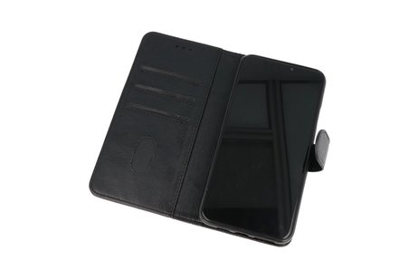 BAOHU Hoesje Geschikt voor Samsung Galaxy A22 5G - Kaarthouder Book Case Telefoonhoesje - Zwart