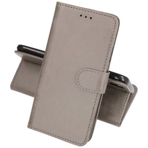 Samsung Galaxy A22 5G Hoesje Kaarthouder Book Case Telefoonhoesje Grijs